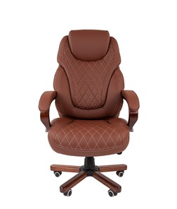Кресло компьютерное CHAIRMAN 406, коричневый в Элисте - предосмотр 2