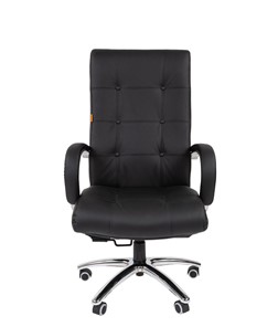 Кресло компьютерное CHAIRMAN 424 Кожа черная в Элисте - предосмотр 2
