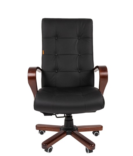 Офисное кресло CHAIRMAN 424 WD Кожа черная в Элисте - изображение 2
