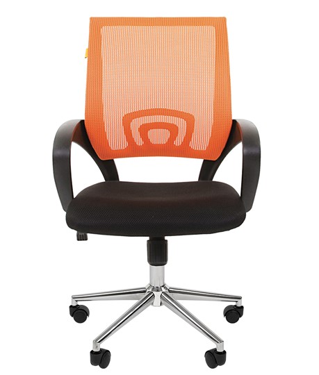 Кресло офисное CHAIRMAN 696 CHROME Сетка TW-66 (оранжевый) в Элисте - изображение 2