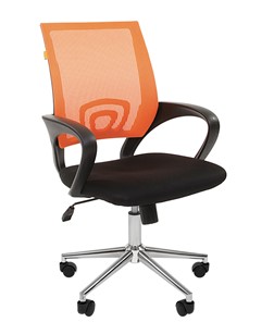 Кресло офисное CHAIRMAN 696 CHROME Сетка TW-66 (оранжевый) в Элисте - предосмотр