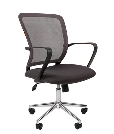 Кресло CHAIRMAN 698 CHROME new Сетка TW-04 (серый) в Элисте - изображение