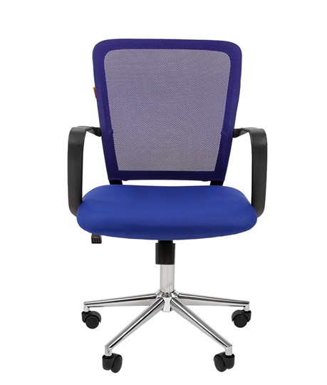 Кресло офисное CHAIRMAN 698 CHROME new Сетка TW-05 (синий) в Элисте - изображение 2