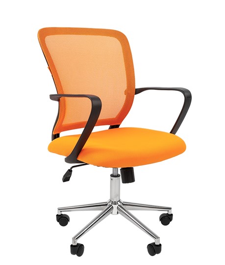Компьютерное кресло CHAIRMAN 698 CHROME new Сетка TW-66 (оранжевый) в Элисте - изображение 1