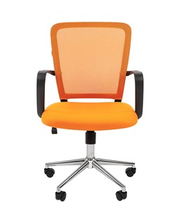 Компьютерное кресло CHAIRMAN 698 CHROME new Сетка TW-66 (оранжевый) в Элисте - предосмотр 2