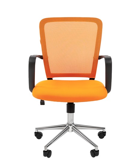 Компьютерное кресло CHAIRMAN 698 CHROME new Сетка TW-66 (оранжевый) в Элисте - изображение 2
