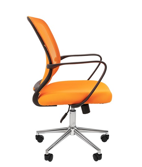 Компьютерное кресло CHAIRMAN 698 CHROME new Сетка TW-66 (оранжевый) в Элисте - изображение 3