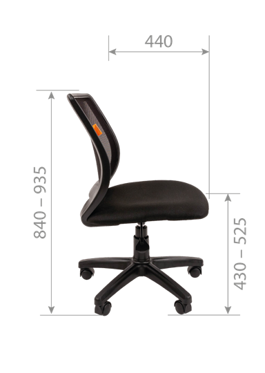 Кресло CHAIRMAN 699 Б/Л Сетка TW-01(черный) в Элисте - изображение 5