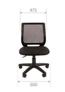 Кресло офисное CHAIRMAN 699 Б/Л Сетка TW-04 (серый) в Элисте - предосмотр 4
