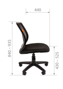 Кресло офисное CHAIRMAN 699 Б/Л Сетка TW-04 (серый) в Элисте - предосмотр 5