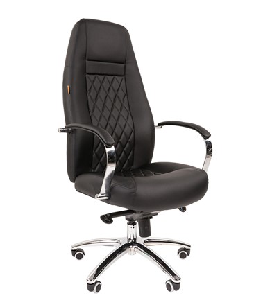 Кресло компьютерное CHAIRMAN 950 Экокожа черная в Элисте - изображение
