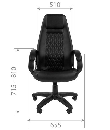 Офисное кресло CHAIRMAN 950LT Экокожа черная в Элисте - изображение 4