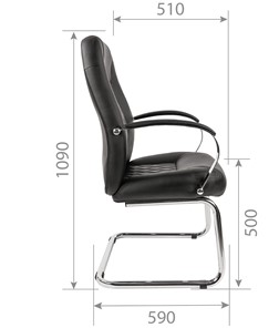 Офисное кресло CHAIRMAN 950V Экокожа черная в Элисте - предосмотр 5