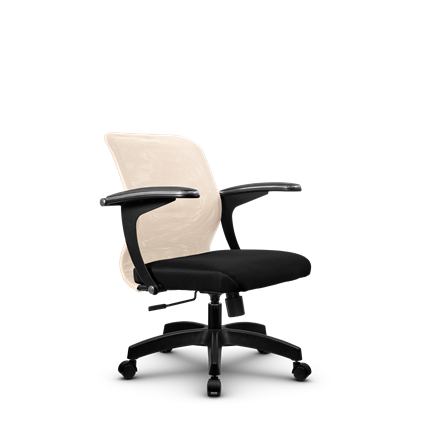 Кресло SU-M-4/подл.160/осн.001, Бежевый/Черный в Элисте - изображение