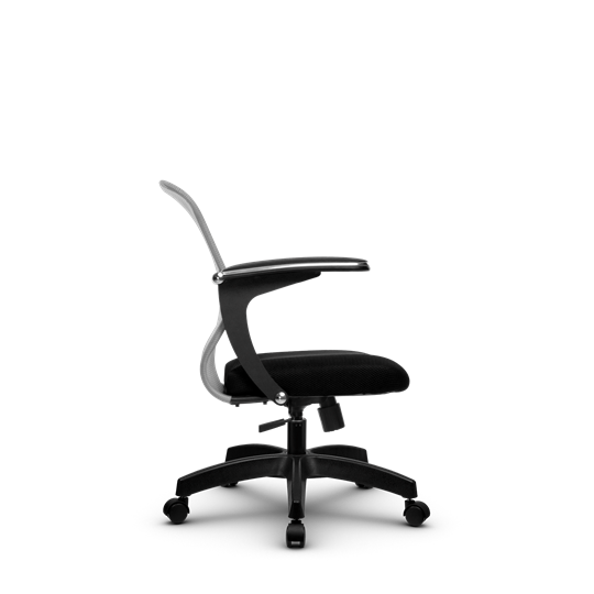 Кресло офисное SU-M-4/подл.160/осн.001, Светло-серый/Черный в Элисте - изображение 1