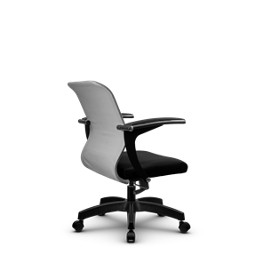 Кресло офисное SU-M-4/подл.160/осн.001, Светло-серый/Черный в Элисте - предосмотр 2