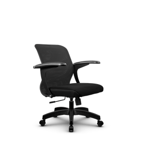 Кресло компьютерное SU-M-4/подл.160/осн.001, Темно-серый/Черный в Элисте