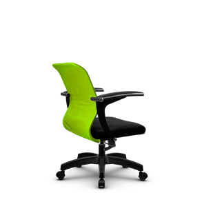 Кресло компьютерное SU-M-4/подл.160/осн.001, Зеленый/Черный в Элисте - предосмотр 2