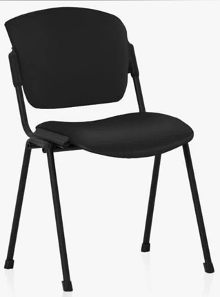Офисное кресло ERA BLACK V4 кожзам черный в Элисте - изображение