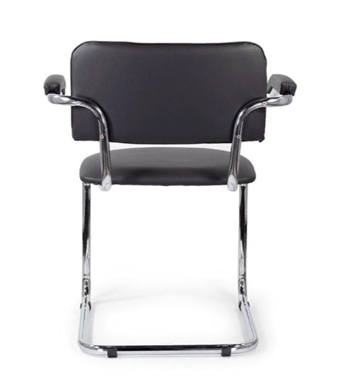 Офисный стул для посетителей Sylwia chrome arm P60, кож/зам V в Элисте - изображение 4