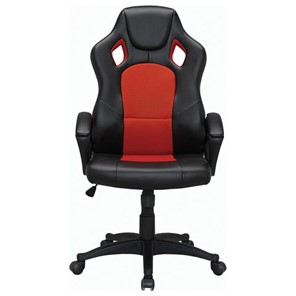Компьютерное кресло Brabix Rider EX-544 (экокожа черная/ткань красная) в Элисте