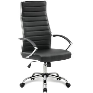 Компьютерное кресло Brabix Style EX-528 (экокожа, хром, черное) 531947 в Элисте
