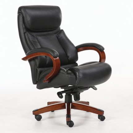 Кресло компьютерное Brabix Premium Infinity EX-707 (дерево, натуральная кожа, черное) в Элисте - изображение