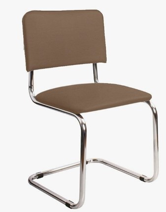 Офисный стул Sylwia chrome  коричневый в Элисте - изображение