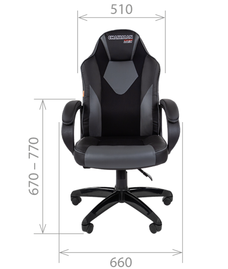 Компьютерное кресло CHAIRMAN GAME 17, цвет черный / красный в Элисте - изображение 1