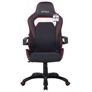 Офисное кресло Brabix Nitro GM-001 (ткань, экокожа, черное, вставки красные) в Элисте