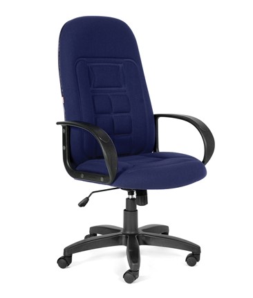 Кресло CHAIRMAN 727 ткань ст., цвет синий в Элисте - изображение
