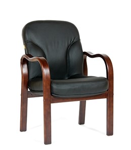 Офисное кресло CHAIRMAN 658 Натуральная кожа черный в Элисте