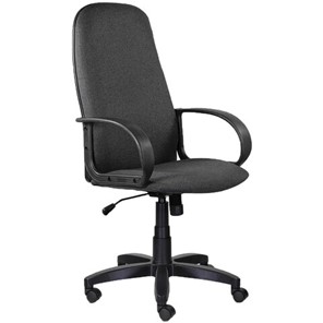 Кресло офисное Brabix Praktik EX-279 (ткань/кожзам, серое) в Элисте - предосмотр