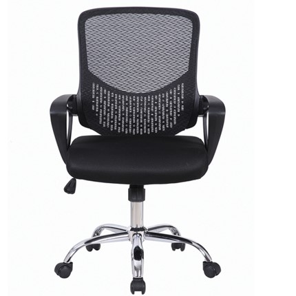 Офисное кресло Brabix Next MG-318 (с подлокотниками, хром, черное) 531834 в Элисте - изображение
