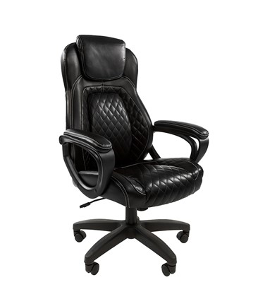 Компьютерное кресло CHAIRMAN 432, экокожа, цвет черный в Элисте - изображение