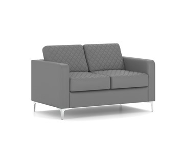 Прямой диван Актив двухместный, серый в Элисте - предосмотр 1