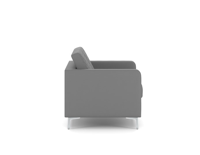 Прямой диван Актив двухместный, серый в Элисте - изображение 2