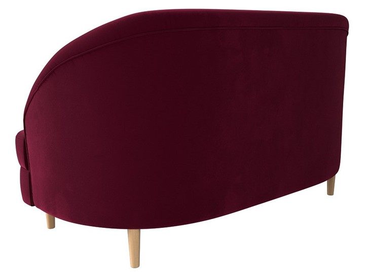 Прямой диван Атико, Бордовый\Черный (Микровельвет) в Элисте - изображение 5