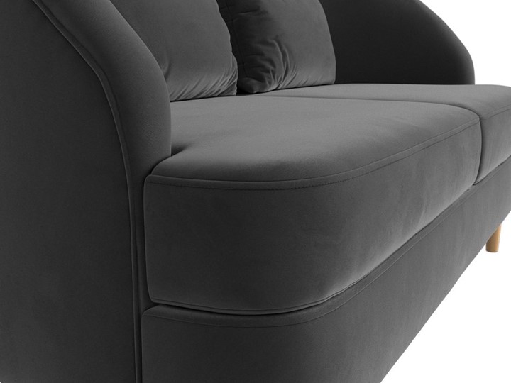 Прямой диван Атико, Серый (Велюр) в Элисте - изображение 3