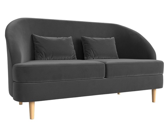 Прямой диван Атико, Серый (Велюр) в Элисте - изображение