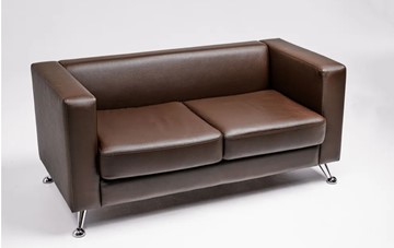 Комплект мебели Альбиони коричневый кожзам  диван 2Д + кресло в Элисте - предосмотр 2
