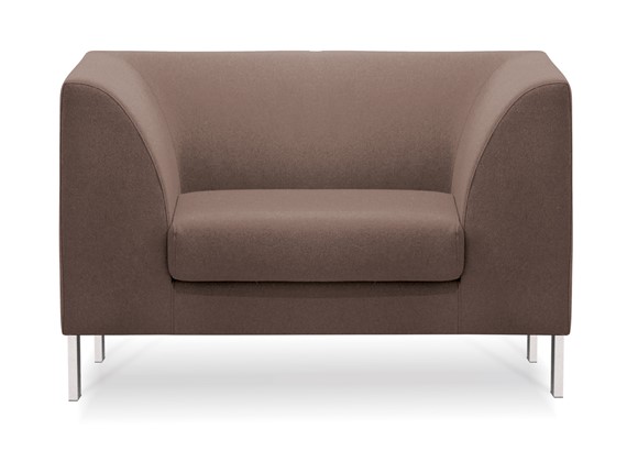 Мягкое офисное кресло Сиеста, ткань Сахара / темно-бежевая С04 в Элисте - изображение