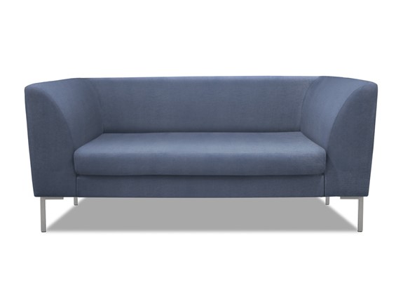Офисный диван мягкий Сиеста 2-местный, ткань Сахара / лавандовая С45 в Элисте - изображение