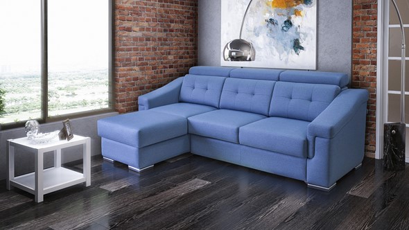 Угловой диван Матрица 27 ТТ с оттоманкой в Элисте - изображение