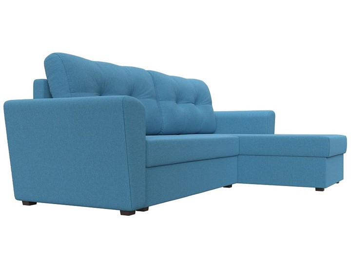 Угловой раскладной диван Амстердам Лайт, Амур голубой (рогожка) в Элисте - изображение 6