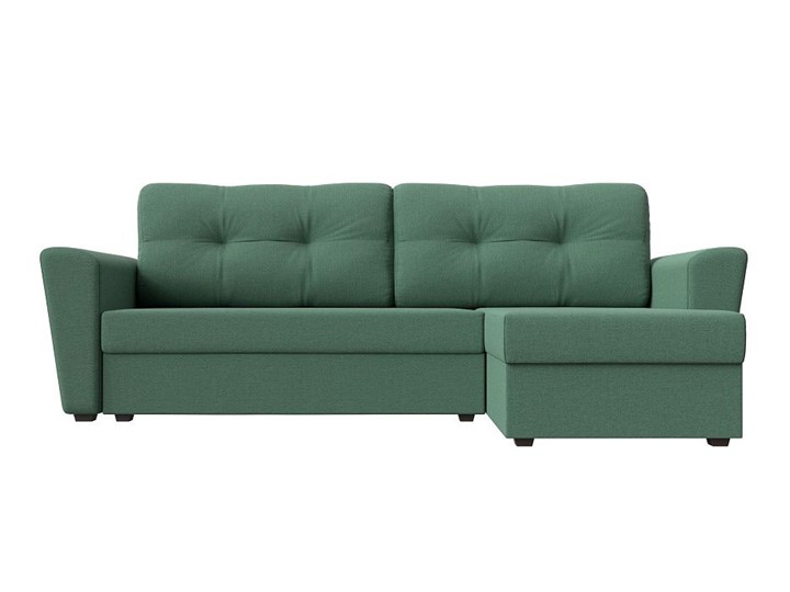 Угловой диван Амстердам Лайт, Амур зеленый (рогожка) в Элисте - изображение 8