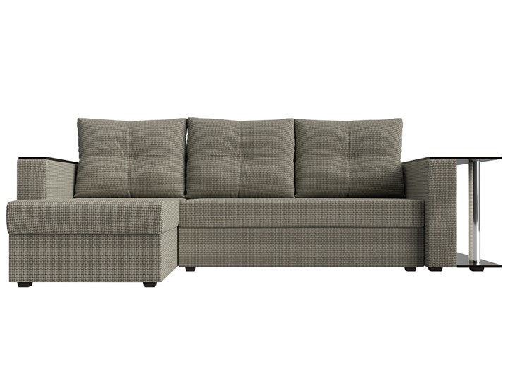 Угловой раскладной диван Атланта Лайт, Корфу 02 (рогожка) в Элисте - изображение 1