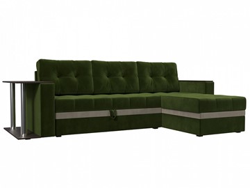 Угловой диван Атланта М, Зеленый (микровельвет) в Элисте - предосмотр