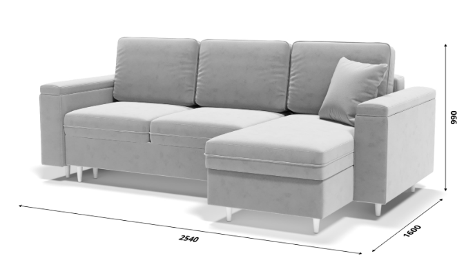 Угловой диван с оттоманкой Брайтон БЛ/БП в Элисте - изображение 9