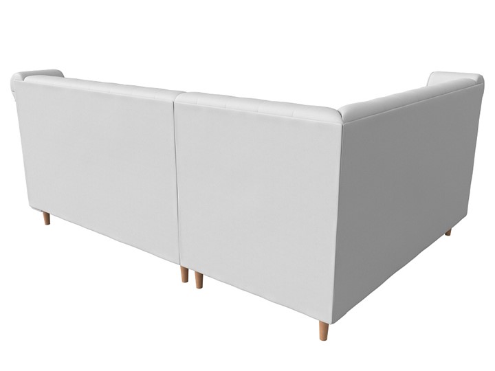 Угловой диван Бронкс, Белый (экокожа) в Элисте - изображение 5